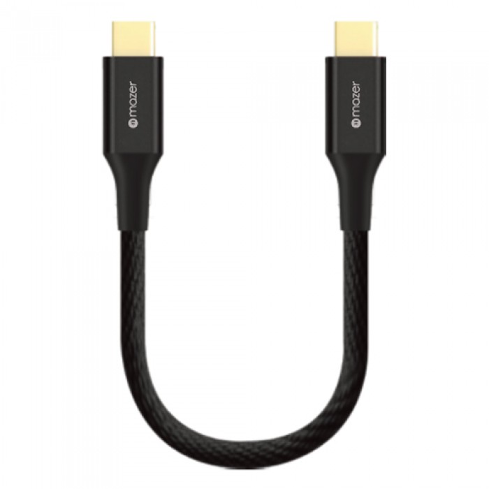 MAZER ALU.DURA.TEK USB-C to USB-C Cable 3.1A (20CM)